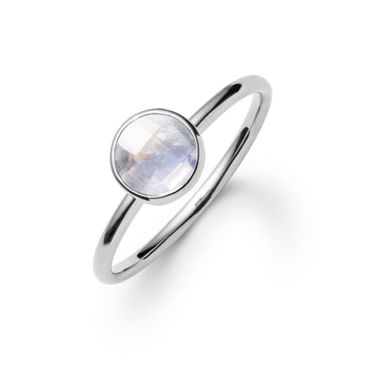 Grand Moonstone Ring in 14k Gold (June)