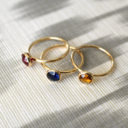 Grand Citrine Ring in 14k Gold (November)