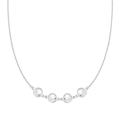 Grand 4 Connected Birthstone Necklace in 14k Gold