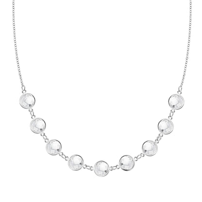 Grand 9 Connected Birthstone Necklace in 14k Gold