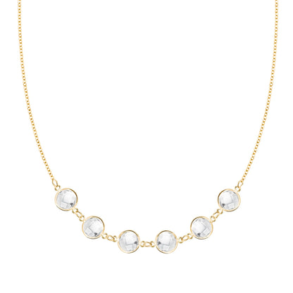 Grand 6 Connected Birthstone Necklace in 14k Gold