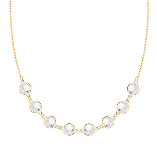 Grand 8 Connected Birthstone Necklace in 14k Gold