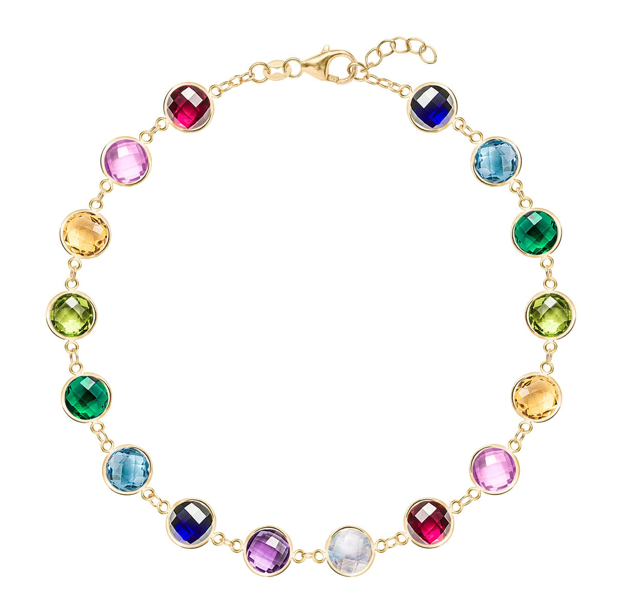 Rainbow Newport Grand Bracelet in 14k Gold