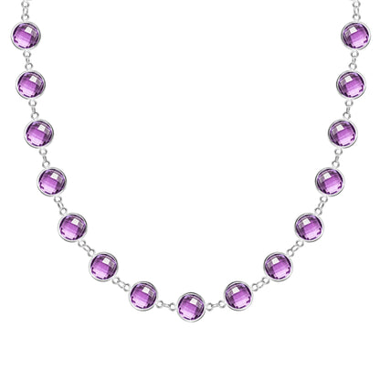 Newport Grand Amethyst Necklace in 14k Gold (February)