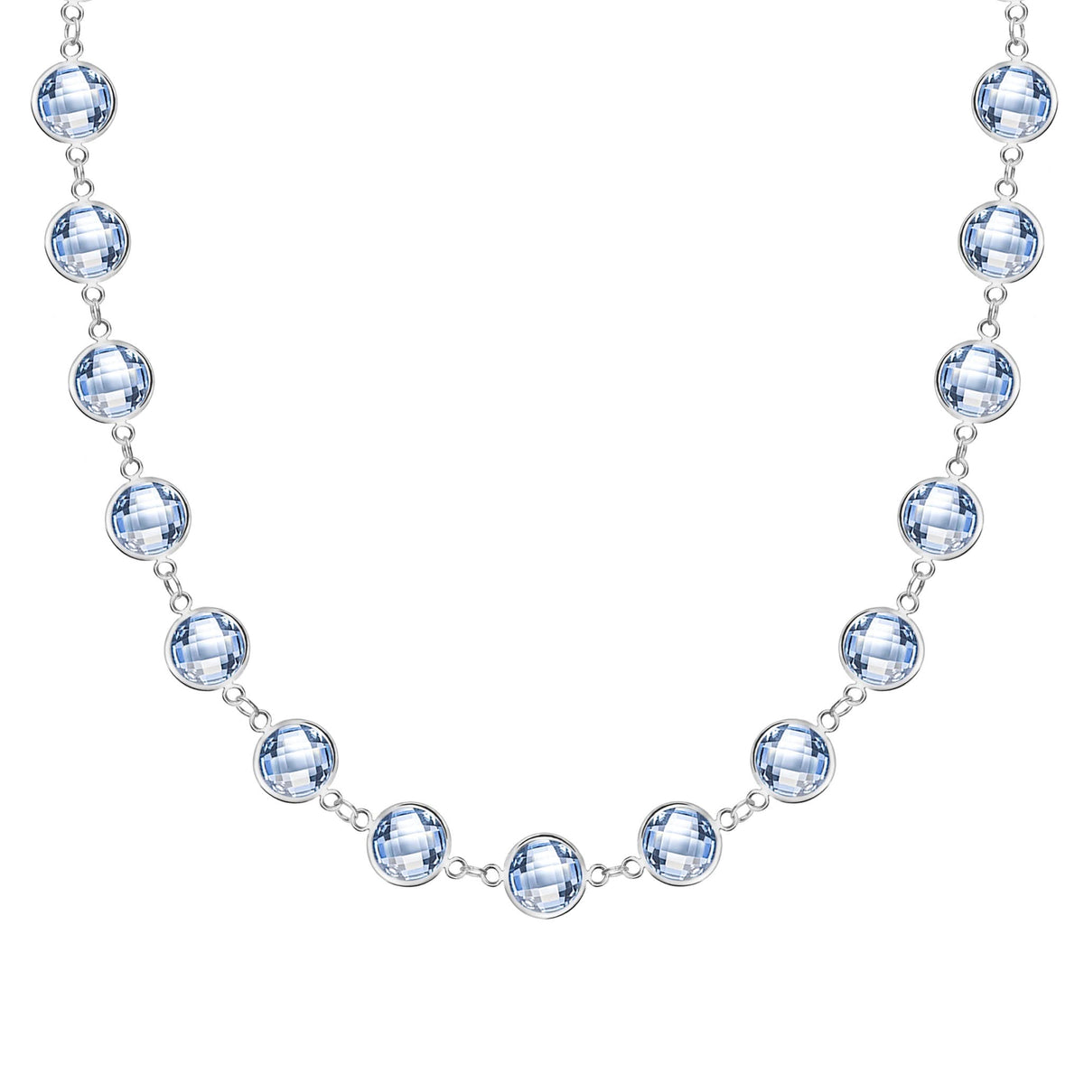 Newport Grand Aquamarine Necklace in 14k Gold (March)