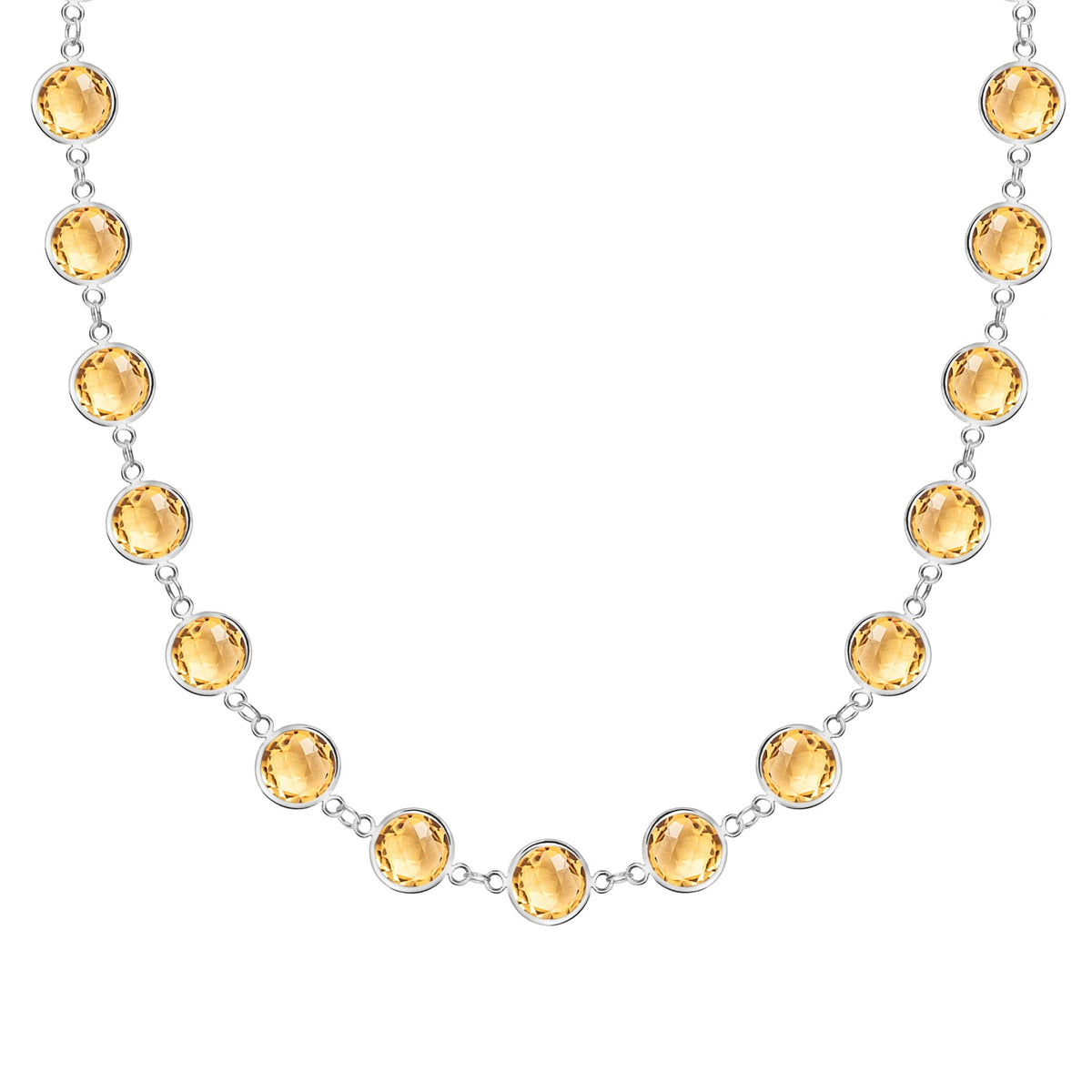 Newport Grand Citrine Necklace in 14k Gold (November)