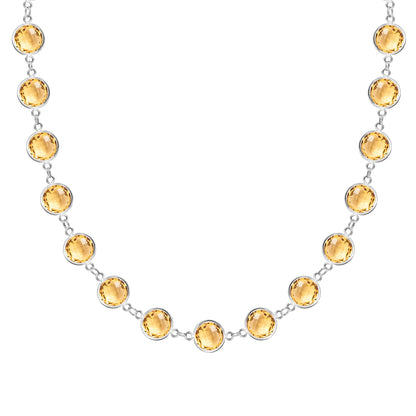 Newport Grand Citrine Necklace in 14k Gold (November)