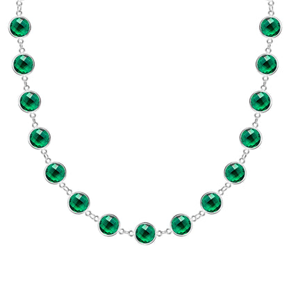 Newport Grand Emerald Necklace in 14k Gold (May)