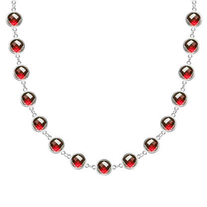 Newport Grand Garnet Necklace in 14k Gold (January)