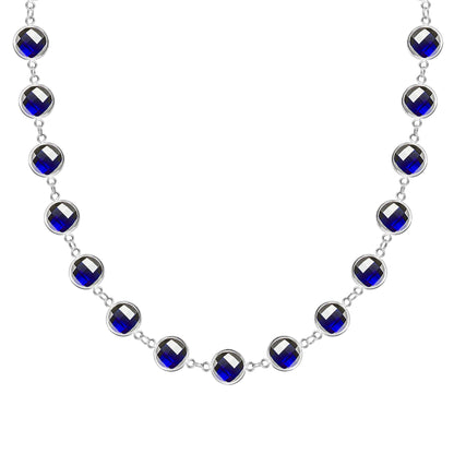 Newport Grand Sapphire Necklace in 14k Gold (September)