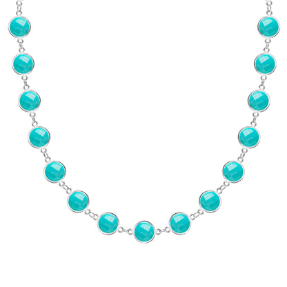 Newport Grand Turquoise Necklace in 14k Gold (December)