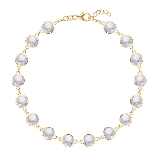Newport Grand Moonstone Bracelet in 14k Gold (June)