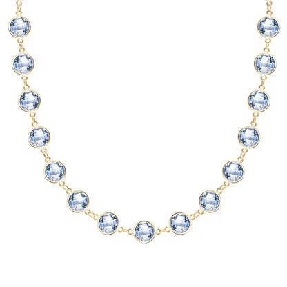 Newport Grand Aquamarine Necklace in 14k Gold (March)