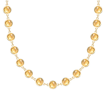 Newport Grand Citrine Necklace in 14k Gold (November)