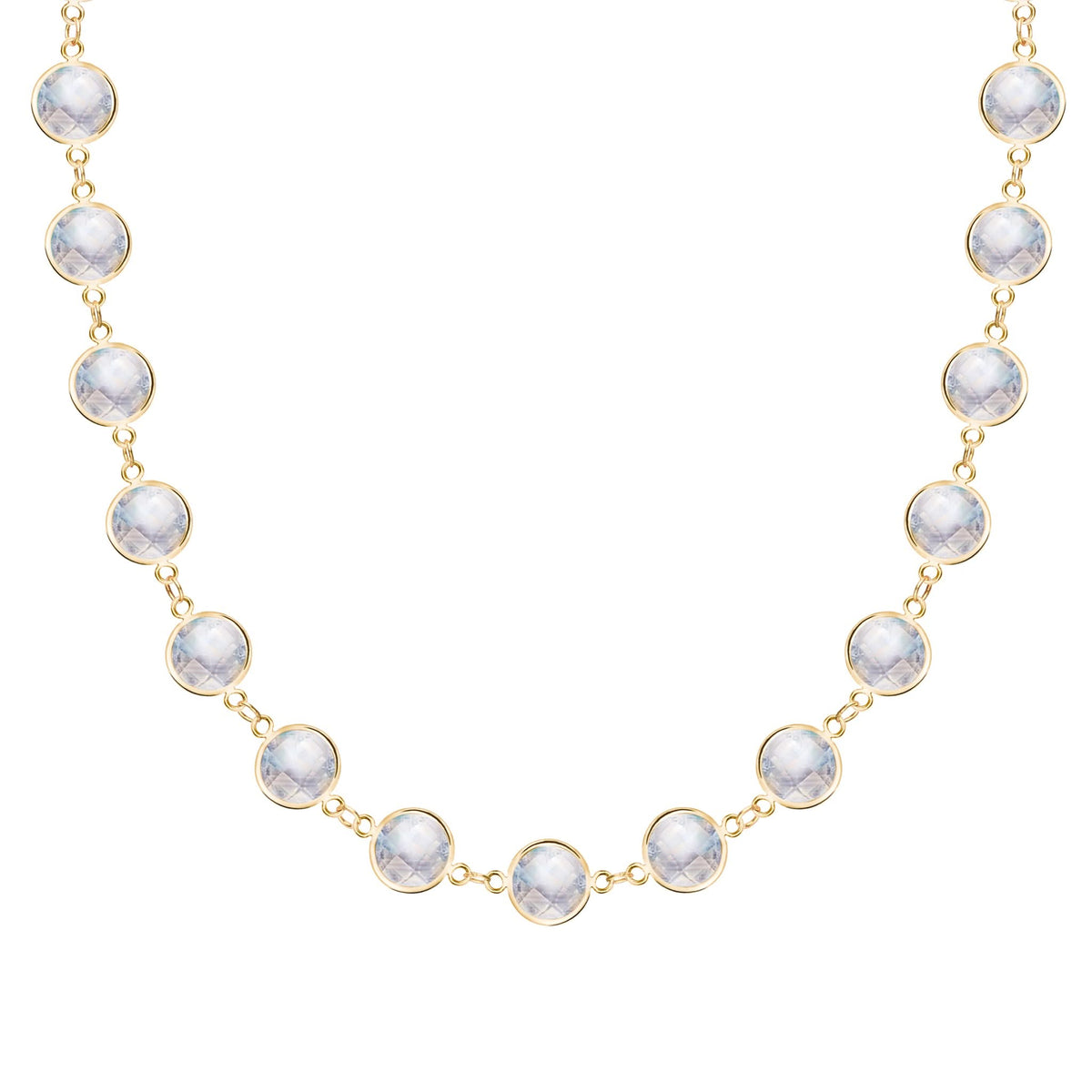 Newport Grand Moonstone Necklace in 14k Gold (June)