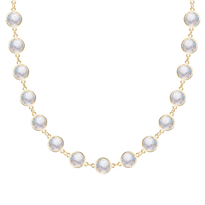 Newport Grand Moonstone Necklace in 14k Gold (June)