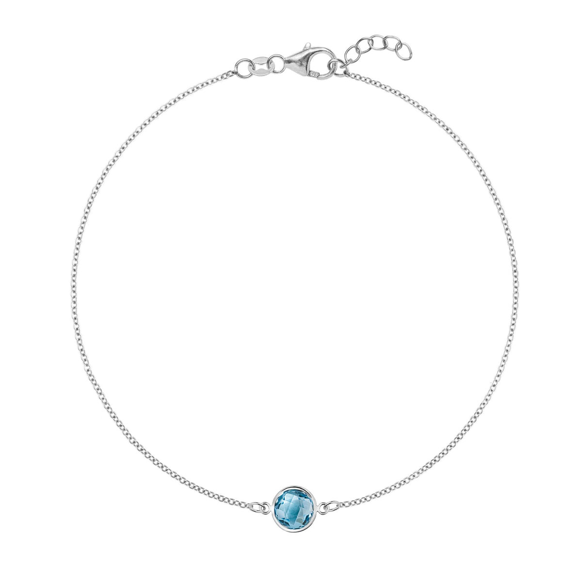 Grand 1 Nantucket Blue Topaz Bracelet in 14k Gold (December)