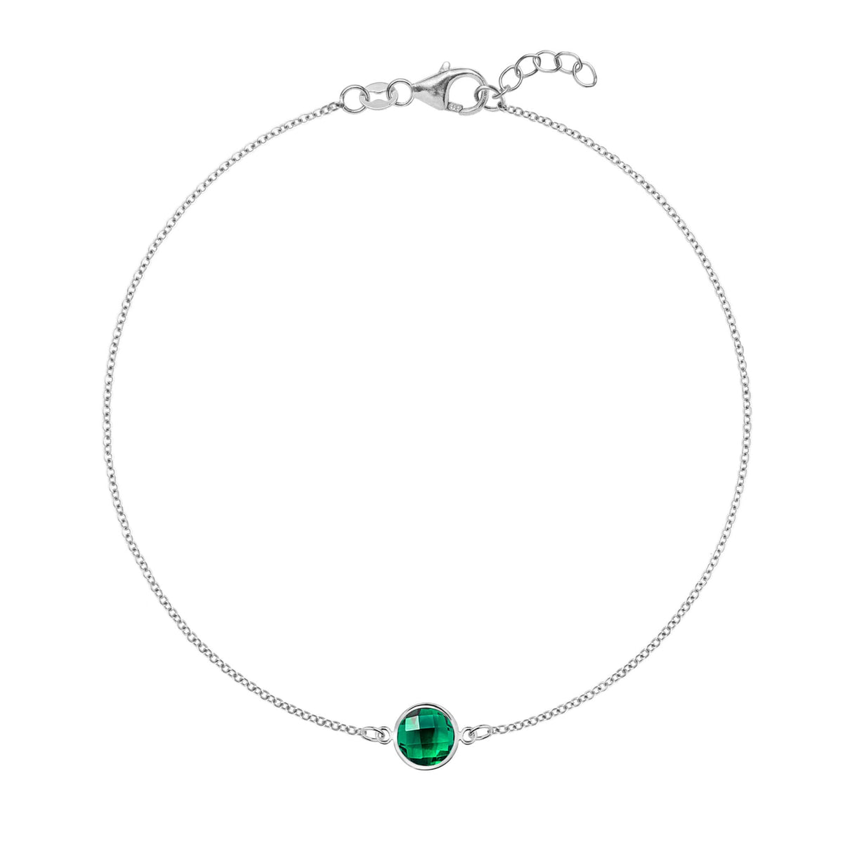 Grand 1 Emerald Bracelet in 14k Gold (May)