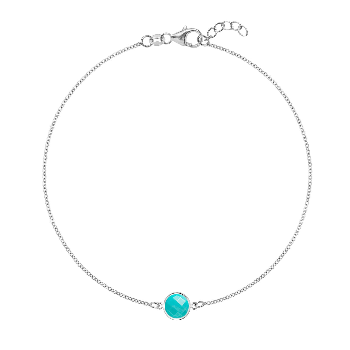 Grand 1 Turquoise Bracelet in 14k Gold (December)