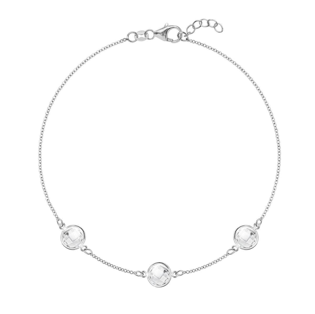 Grand 3 Birthstone Bracelet in 14k Gold