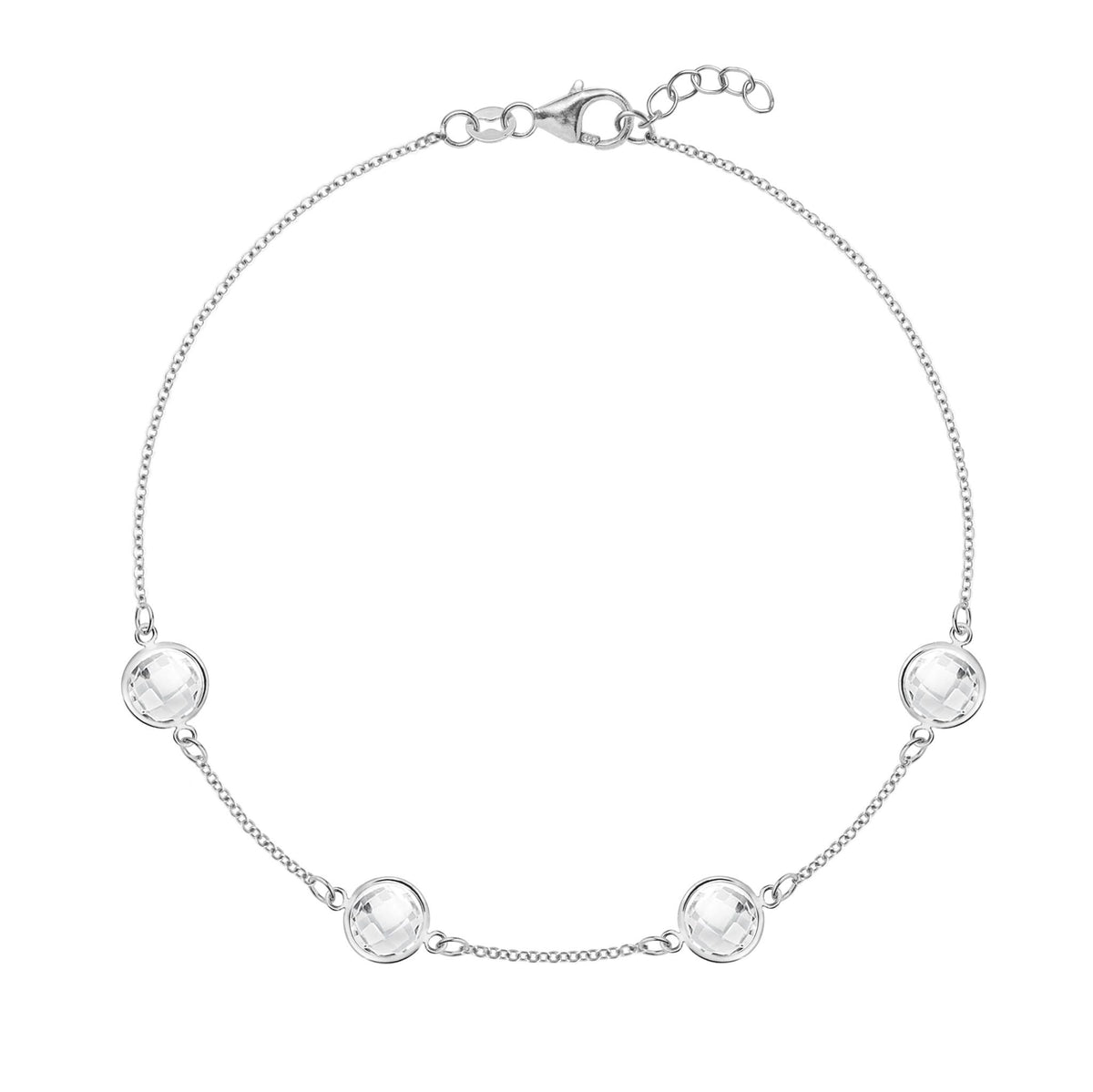 Grand 4 Birthstone Bracelet in 14k Gold