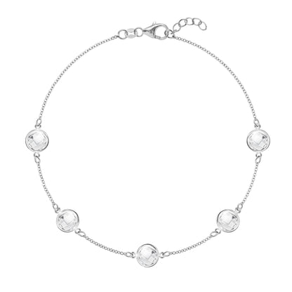 Grand 5 Birthstone Bracelet in 14k Gold