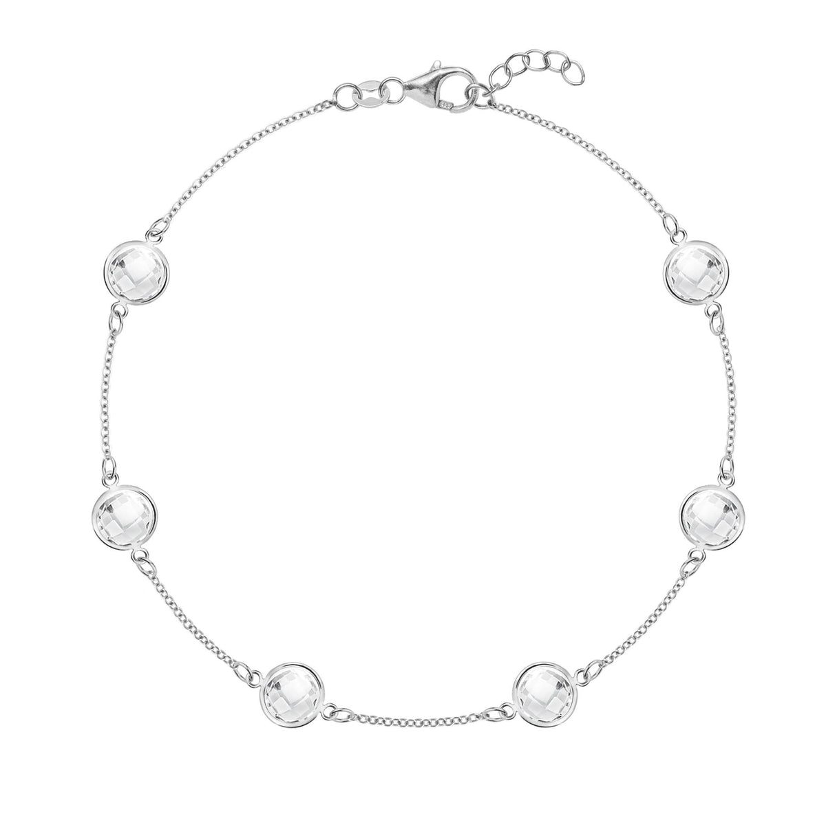 Grand 6 Birthstone Bracelet in 14k Gold