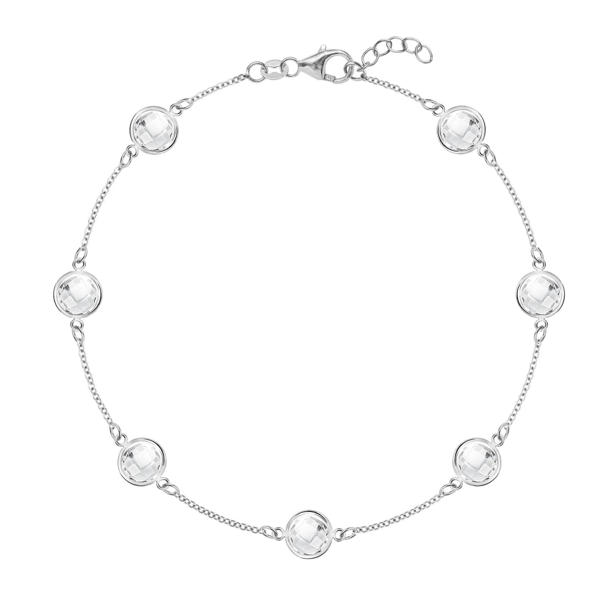Grand 7 Birthstone Bracelet in 14k Gold