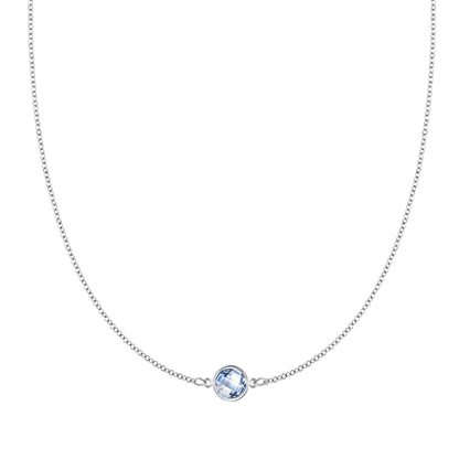 Grand 1 Aquamarine Necklace in 14k Gold (March)