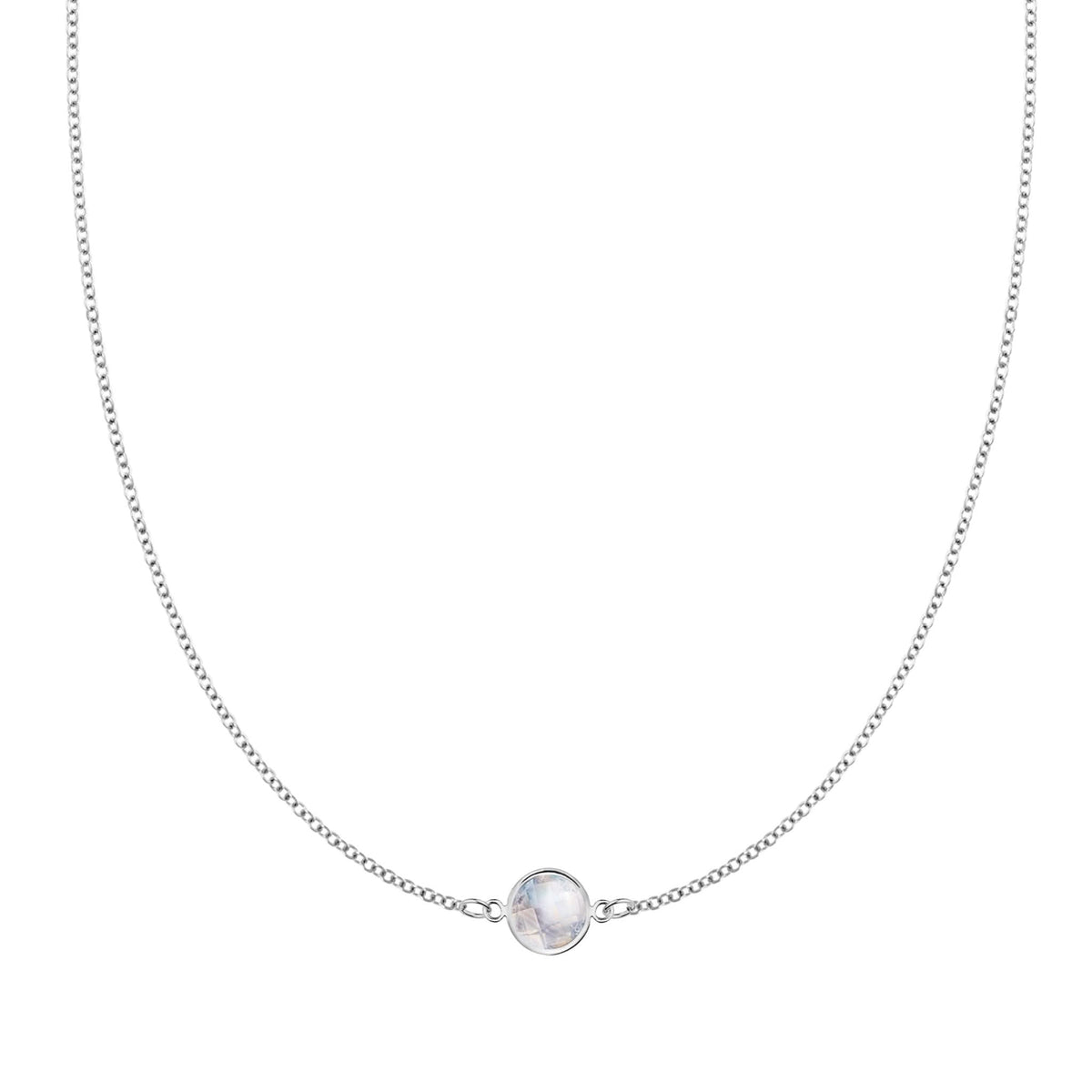 Grand 1 Moonstone Necklace in 14k Gold (June)