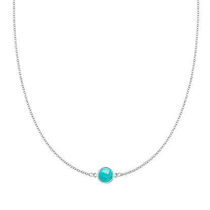 Grand 1 Turquoise Necklace in 14k Gold (December)