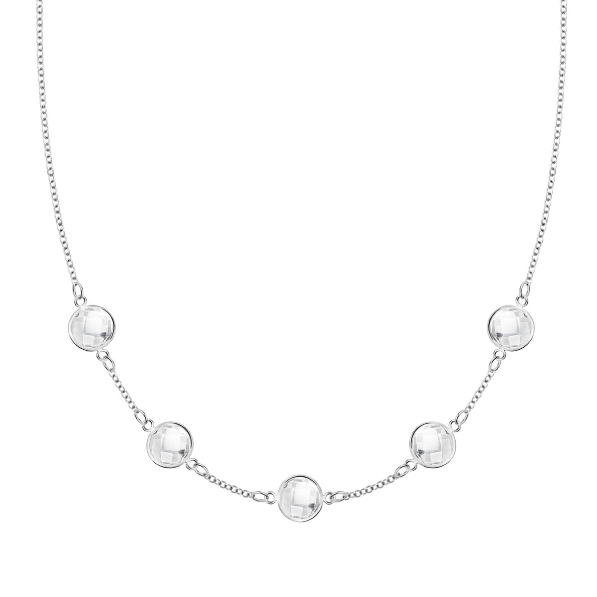 Grand 5 Birthstone Necklace in 14k Gold