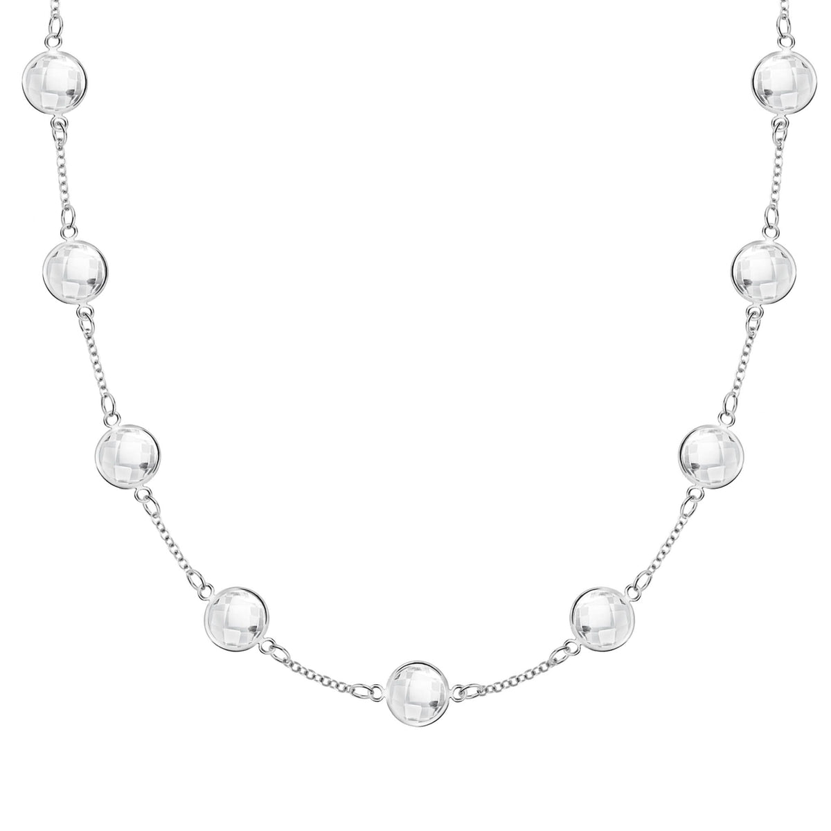 Grand 9 Birthstone Necklace in 14k Gold