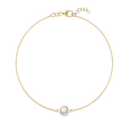 Grand 1 Moonstone Bracelet in 14k Gold (June)