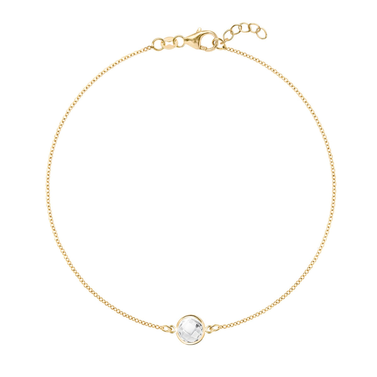 Grand 1 Birthstone Bracelet in 14k Gold