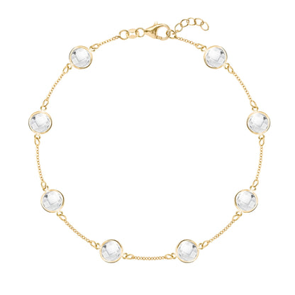 Grand 8 Birthstone Bracelet in 14k Gold