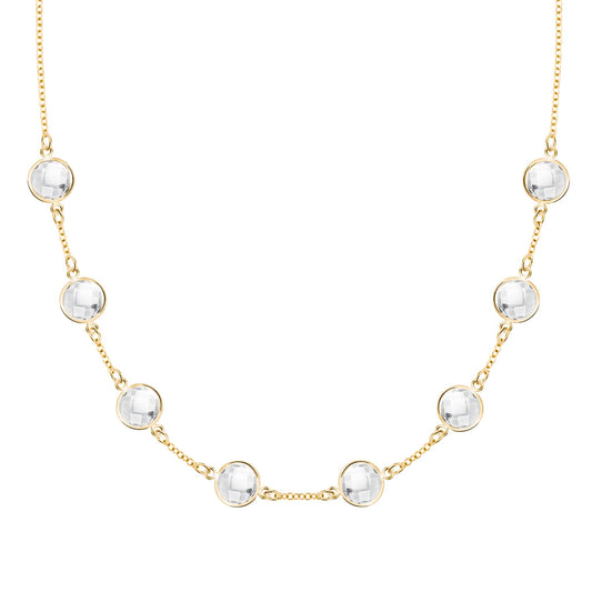 Grand 8 Birthstone Necklace in 14k Gold