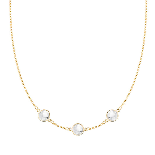 Grand 3 Birthstone Necklace in 14k Gold