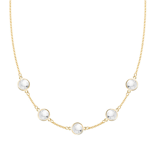 Grand 5 Birthstone Necklace in 14k Gold