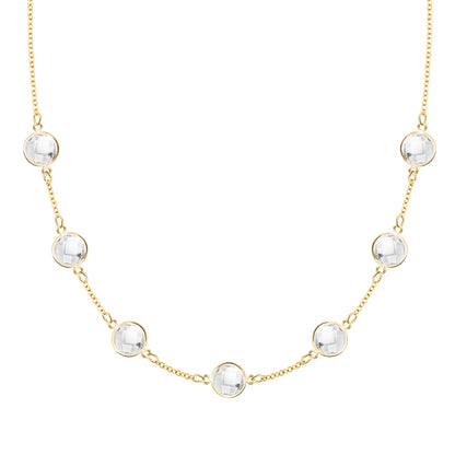 Grand 7 Birthstone Necklace in 14k Gold