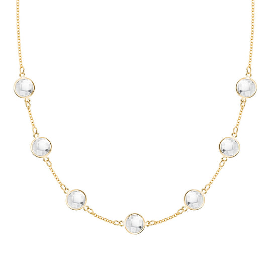 Grand 7 Birthstone Necklace in 14k Gold