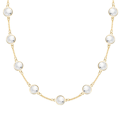 Grand 9 Birthstone Necklace in 14k Gold