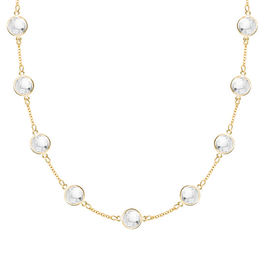 Grand 9 Birthstone Necklace in 14k Gold