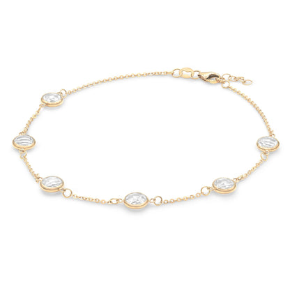 Grand 6 Birthstone Bracelet in 14k Gold