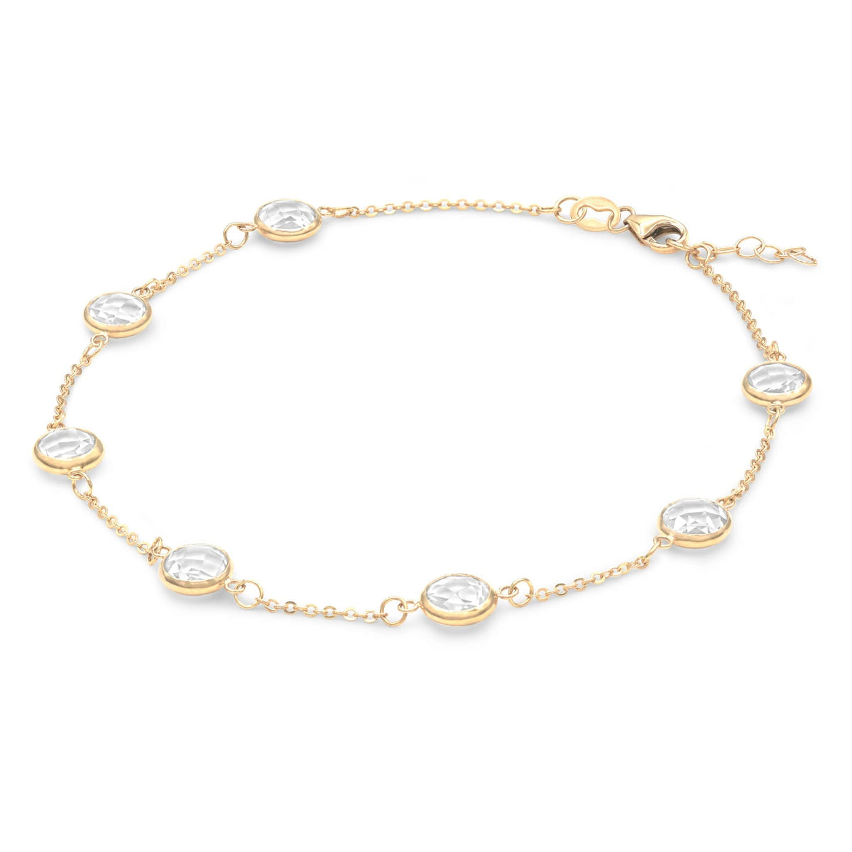 Grand 7 Birthstone Bracelet in 14k Gold