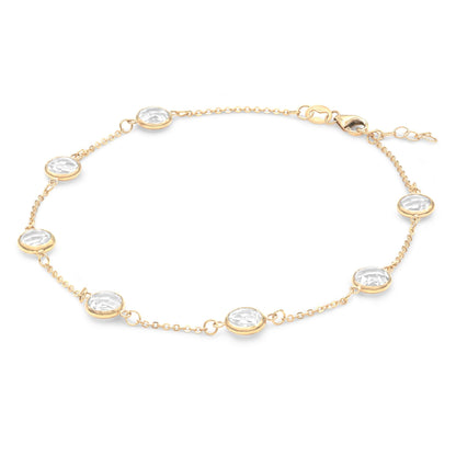 Grand 7 Birthstone Bracelet in 14k Gold