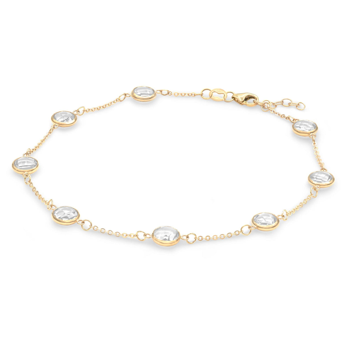 Grand 8 Birthstone Bracelet in 14k Gold
