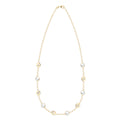 5 Letter & 5 Grand Birthstone Adelaide Mini Necklace in 14k Gold