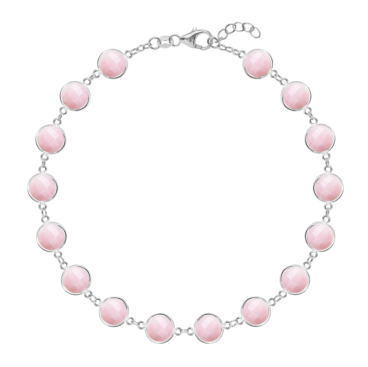 Newport Grand Pink Opal Bracelet in 14k Gold (October)