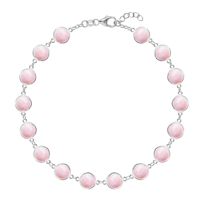 Newport Grand Pink Opal Bracelet in 14k Gold (October)